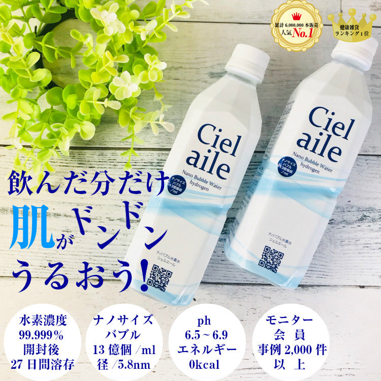 ナノバブル 水素水(ペットボトル)500ml✖24本